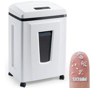 Kalopsia Distruggidocumenti Microframmenti: 1*1mm P7 Alta Sicurezza 6 Fogli Tritadocumenti Ufficio Casa 56dB Tritacarta Professionale per Carte di Credito Graffette CD/DVD 25min Autonomia 23L Cestino