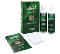 Kaloriko Care Kit - Set per la cura dei tessuti, 2 x 250 ml, con detergente per mobili e protezione per tessuti, divani, tappeti, tende, tappezzeria auto in casa, soggiorno, ufficio, sala da pranzo