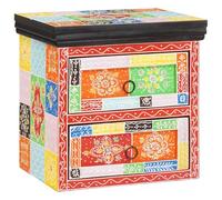 Kaloriko Comodino da Notte con 4 Cassetti Multicolore 40 x 30 x 40 cm Mobile letto Cameretta Salvaspazio Supporto Organizer per Camera da Soggiorno
