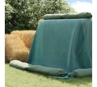 Kaloriko Copertura per silo verde HDPE 12 x 5 m, antistrappo, resistente ai raggi UV, versatile per allevamento, allevamento, agricoltura, forniture per stalle, protezione, cura e alimentazione