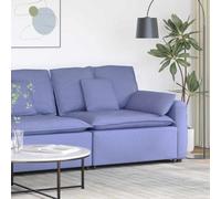 Kaloriko Divano modulare con braccioli, colore blu jeans, 100 cm, imbottitura in tessuto, telaio in acciaio, cuscino incluso, per soggiorno, lounge e set di sedute, espandibile in modo flessibile