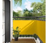 Kaloriko Frangivista per balcone, colore giallo, 100 x 1000 cm, tessuto Oxford, resistente ai raggi UV e alle intemperie, con occhielli in alluminio, per giardino, balcone, terrazza, esterni