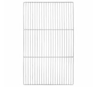 Kaloriko Griglia in acciaio inox argento, 67 x 40 cm, rettangolare, per giardino, terrazza, barbecue, accessorio per barbecue, resistente al calore, facile da pulire, ideale per grigliate e