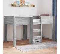 Kaloriko Letto a Castello per Bambini Grigio Sonoma 90 x 190 cm in Legno Ingegnerizzato con Struttura Robusta, Design Moderno, Risparmio Spazio, Adatto a Camerette, Ideale per Gemelli o Fratelli