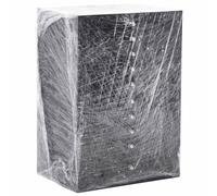 Kaloriko Pellicola elastica trasparente da 30 µm, 50 cm x 150 m, 2 pezzi, in polietilene, per magazzini, traslochi, trasporti, protezione di cartone, scatole per ufficio