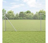 Kaloriko Recinzione in Rete Saldato 5000 x 100 cm Argento per Giardini e Terrazzi, Barriera Moderna in Metallo Zincato, Facile da Installare, Protezione Esterno Resistente