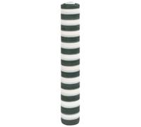 Kaloriko Rete frangivista verde e bianca, 2 x 25 m, HDPE 150 g/m², resistente ai raggi UV, resistente alle intemperie, per giardino, balcone, terrazza, esterno, con ombra traspirante e antiriflesso