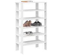 Kaloriko Scarpiera bianca in legno da 61 x 32 x 105 cm, con più scomparti e piastra superiore robusta, salvaspazio e impilabile, per corridoio, ingresso, organizer per donne, uomini, bambini