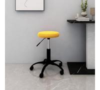 Kaloriko Sedia da ufficio girevole, in velluto giallo senape, con ruote, regolabile in altezza, ergonomica, confortevole, per casa, ufficio, soggiorno, con braccioli, supporto lombare e schienale