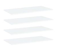 Kaloriko Set di 4 scaffali per libri, 80 x 40 x 1,5 cm, in legno, per scaffali da parete, scaffali a incastro, espandibili per ufficio, soggiorno, cucina, magazzino, spazio e ordine