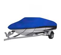 Kaloriko Telone per barca blu, in tessuto Oxford, 830 x 370 x 40 cm, impermeabile, antistrappo, con cinghie a sgancio rapido, per barca a motore, gommoni e barche a vela, protezione ottimale dalle
