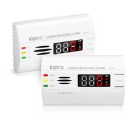 Kalrin Rilevatore Monossido di Carbonio, Sensore Preciso con Durata di Vita di 10 Anni, Batteria Sostituibile con Avviso di Batteria Scarica, con Display LED Digitale, EN 50291