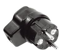 Kalthoff 919171 Spina angolata di sicurezza Gomma 250 V Nero IP44