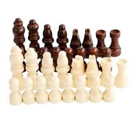 Kalttoy 32 Pezzi Intagliato A Mano Pezzi di Scacchi In Legno Portatile Torneo Scacchi Internazionale Figure Per Gioco Da Tavolo Scacchi
