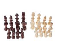 Kalttoy 32 Pezzi Intagliato A Mano Pezzi di Scacchi In Legno Portatile Torneo Scacchi Internazionale Figure Per Gioco Da Tavolo Scacchi