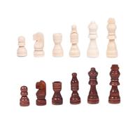 Kalttoy 32Pcs Internazionale Scacchi Figure Scacchi Legno Pezzi Scacchi Torneo Scacchi