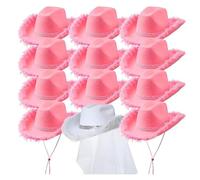 Kalttoy Bachelorettes Party Panama Cappello Per La Sposa Elegante Nuziale Doccia Pelosa Trim Carnevale Photoshooting Copricapo Accessori Addio al nubilato