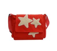 Kalttoy Borsa a tracolla versatile di grande capacità messenger per ragazza studentessa borsa a tracolla in tela borse alla moda con motivo a stella borsa a tracolla design unico, Rosso, One Size