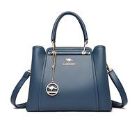Kalttoy Borsa di grande capacità per le donne Borsa in pelle PU Borsa a tracolla alla moda Borsa a tracolla Shopping Dating Bag Ladies Crossbody Bag, Blu