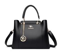 Kalttoy Borsa di grande capacità per le donne Borsa in pelle PU Borsa a tracolla alla moda Borsa a tracolla Shopping Dating Bag Ladies Crossbody Bag, Nero