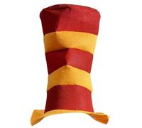 Kalttoy Cappello da capitano militare con motivo a righe, costume da capitano con bordo grande, traspirante, per Halloween, carnevale, eventi cosplay, copricapo unisex per feste