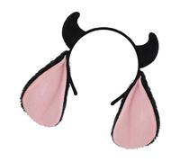 Kalttoy Cerchietto per capelli con orecchie di animale, corna e orecchie di pecora, accessorio per feste per spettacoli e foto, fasce pelose leggere per cosplay