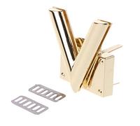 Kalttoy Chiusura a V a forma di girare serrature Twist metallo hardware per borsa a tracolla chiusure a scatto cucire su, A, One Size