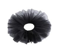 Kalttoy Collare increspato decorativo ruff per costume medievale ideale per rievocazioni e incontri di festival Dressingup Mesh, Nero , Taglia unica
