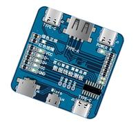 Kalttoy Controllo del Tester per Cavi USB CSB Professionale per Rilevatore Guasti Elettrici Rilevamento Ricarica Rapida con Indicatori A LED Strumento Test della Dati USB