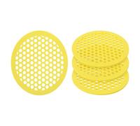 Kalttoy Dischetti naturali per abbeveratoio per api gialle per la conservazione degli impollinatori da giardino, 4 pezzi