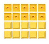 Kalttoy DSA Keycap Blank Personality Supplement 1U Keycaps 20 Pezzi Multi Colore