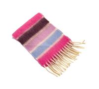Kalttoy Elegante sciarpa arcobaleno per bambini comoda fazzoletto da collo con frange accessorio per tempo freddo per moda in avanti giovani bambini sciarpa al collo, Colore n. 4, Taglia unica