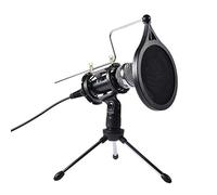 Kalttoy Filtro Shock Mount Gain Control condensatore Mic con supporto per laptop/computer