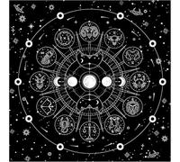 Kalttoy Forma quadrata Pendoli Divinazioni Mat Tovaglia Gioco da Tavolo Pad Carta Da Tavolo Tovaglia Metafisica Gioco Da Tavolo Mat