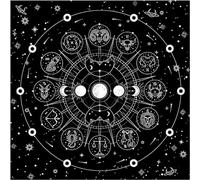 Kalttoy Forma quadrata Pendoli Divinazioni Mat Tovaglia Gioco da Tavolo Pad Carta Da Tavolo Tovaglia Metafisica Gioco Da Tavolo Mat
