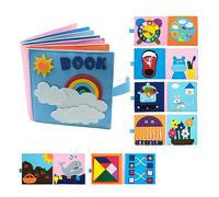 Kalttoy Libri del panno per i bambini lavabili del tessuto del libro molle di attività educazione precoce per i neonati