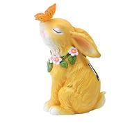 Kalttoy Pasqua per farfalla coniglietto figurina led solare paesaggio luce statua ornamento per giardino esterno cortile prato decorazione regalo di compleanno