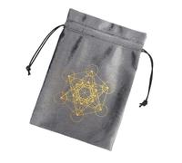 Kalttoy Sacchetto di flanella per tarocchi con coulisse per dadi per feste sacchetto di stoccaggio gioielli rune sacchetti, Ztd12