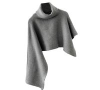 Kalttoy Scaldacollo Sciarpa Fazzoletto da collo Caldo Staccabile Wrap Falso Collare Caldo Inverno Ciclismo Antivento Scald, grigio, Taglia unica