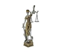 Kalttoy Statuetta ornamentale in miniatura della dea della giustizia, in resina, per avvocati
