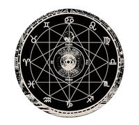 Kalttoy Tappetino per mouse con pendoli astrologici, tappetino in gomma per divinazioni, decorazione da scrivania