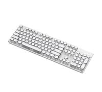 Kalttoy Tastiera meccanica retrò da gioco con manopola multimediale 104Keys Round Keycaps