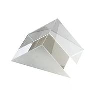 Kalttoy Triplo di vetro ottico arcobaleno, prisma triangolare, fai da te, fisica, ottica, esperimento