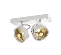Kalu, lampada a parete/plafone, biemissione, white, gu10 2x75w max