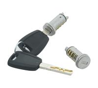 Kalunfex 2 Pcs cilindri di bloccaggio della serratura della porta per F-T 500 Panda Punto Romeo 156 Serratura Cilindretto 71771348