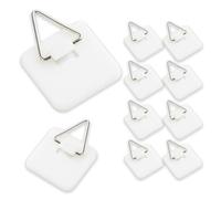 KALUROIL 30 PCS Ganci Per Quadri Adesiv - Ganci per Piatti da Parete Multifunzione - Verticali Invisibili per Cucina, Ufficio, Bagno e Decorazioni - Resistente e Facile da Usare (piccola piazza)