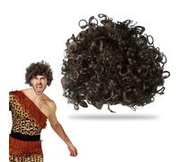 KALUROIL Parrucca Uomo Anni '80 - Estetica e Resistente, Vestiti Anni '80 Donna - Eleganti Abiti Storici, Gabibbo Costume con Baffi Finti Uomo - Autentica Replica, Pistola Finta e Fiori Finti - Acces