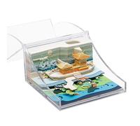 KALWEL Calendario 3D 2025 - Architettura del paesaggio, blocco note 3D Artsy Pad Calendario 2025, taccuino strappato a mano, scultura in carta, ornamenti creativi, verde