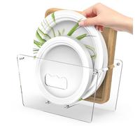 KALYLOC Dispenser usa e getta per piatti di carta da 13,5 a 30,5 cm, salvaspazio, in schiuma di plastica acrilica, per piani di lavoro, organizer per armadi, camper, feste o all'aperto