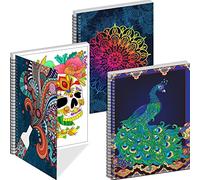 Kalysky 3 Libri da Colorare per Adulti, A4 Libro da Colorare con Temi di Mandala Fiori, Animali e altri disegni, Album da Colorare per Donne Rilassamento e Sollievo Dall'Ansia